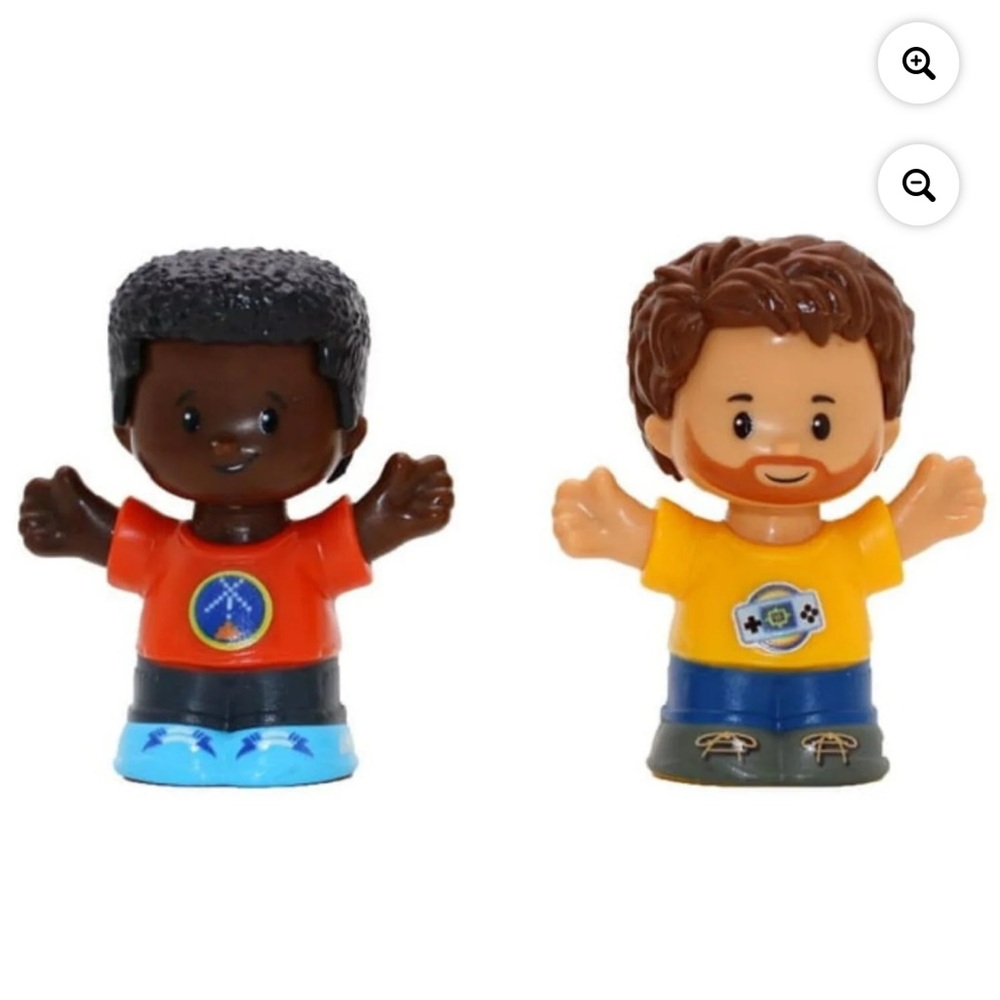 Two Fisher-Price Little People Gamer Boy Action Figures - NIB